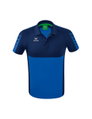Erima Sport-Polo Six Wings (100% Polyester, schnelltrocknend, angenehmes Tragegefühl) royalblau/navyblau Herren
